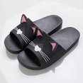 thumbnail image 3 of Zapatillas de casa para mujer, sandalias antideslizantes para la ducha y el baño, para verano, para playa y piscina, para niñas, color negro, 3 of 5