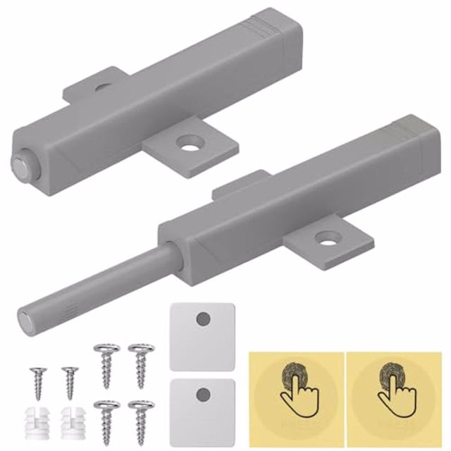 Langgg 2pcs ABS High Performance Spring Force Smooth And Reliable Door Closing Rebounce Switch 1Set