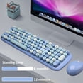 thumbnail image 4 of Clavier et Souris Sans Fil, Clavier Coloré 2.4Ghz, 4 of 5