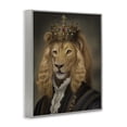 thumbnail image 2 of Stupell Industries Eclectic Royal King Lion Gray Framed Giclee Art, 16 x 20, by Matthew Piotrowicz, 2 of 7