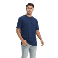 thumbnail image 4 of Zfeel Short Sleeve Super-Soft Blank T-Shirt for Men, Ideal for DTG, Heat Transfers & Embroidery, Navy, L, 4 of 5