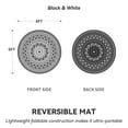 thumbnail image 6 of SIXHOME Outdoor Rugs 6'x6' Round Indoor Outdoor Rugs Waterproof Reversible Patio Rug Plastic Straw Lightweight Outdoor Carpet for RV Camping Deck Balcony Graden Beach Boho Porch Decor Black, 6 of 6