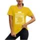thumbnail image 1 of Camiseta holgada con estampado de letras y cuello redondo para el día de la madre Top informal de manga corta Pompotops hkajfhjk464559, 1 of 3