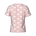 thumbnail image 6 of Vsdgher Cute Rabbit Print Men's Dry Fit Mesh Athletic Shirts Moisture Wicking Tennis T-Shirt Tops, 6 of 9