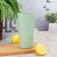 thumbnail image 2 of Mainstays 26-Ounce Round Green Plastic Tumbler with Etched Pear Design, 2 of 6