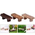 thumbnail image 1 of IFANLANDOR 3Pcs Mini House Bench Assorted Color Small Bench for Outdoor Garden, 1 of 7