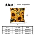 thumbnail image 5 of Sunflower seamless printing Decorative Bed Pillow Covers Throw Pillows Set with Unique Patterns for all Occasions - 16x16, 18x18, 20x20 inches - 2 Pack Pillow Inserts Included, 5 of 6