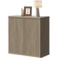 thumbnail image 4 of SICOTAS 34.6" Wide Storage Cabinet, Modern Fluted Sideboard Buffet with 2 Doors, for Kitchen Dining Room, Coffee Bar Console Table with Adjustable Shelf, Gray Credenza Cabinet, 4 of 8