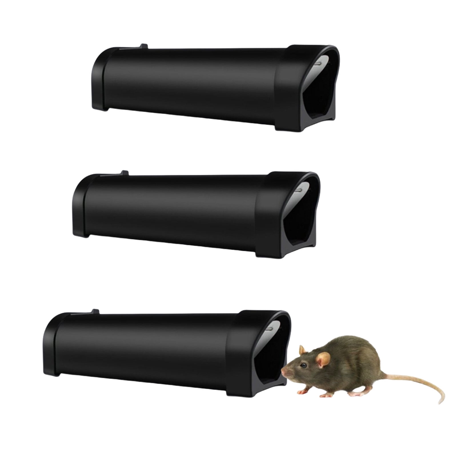 3Pack Humane Smart Mouse Trap, Live Catch and Release Rodents, Safe Around Children and Pets