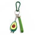 thumbnail image 1 of Cute Avocado Keychain with Carabiner Hook, Green Plastic, 1 Piece, 1 of 1