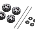 thumbnail image 3 of 4 Unids / set 1:64 Modelo de Neumático Modificado Diecasts Rueda de Aleación Juego de Neumáticos de Goma Vehículos de Juguete Modelo Accesorios de Coc - G2 Sunnimix llantas de ruedas de coche, 3 of 7
