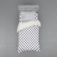 thumbnail image 2 of Ambesonne Victorian Bedding Set 4 Pcs, Monochrome Vintage, Queen, Dark Indigo White, 2 of 3