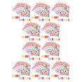 thumbnail image 1 of Methold 10 Uds. Pegatinas de alfabeto de regalo innovadoras de papel para fácil despegar y pegar aplicaciones amplias duraderas Letras en negrita de colores 10Conjunto, 1 of 6