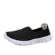 thumbnail image 1 of XIHAHA, zapatos planos informales para mujer, zapatos tejidos, suela suave, zapatos sin cordones, cómodos mocasines con entramado Colorblock, 1 of 5