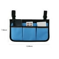 thumbnail image 3 of Graflsoa Organiseur d'Accoudoir de Fauteuil Roulant à Rayures Réfléchissantes avec Multiples Poches pour Personnes Âgées et Handicapées, Sac de Rangement en Tissu Oxford Durable pour Scooters de Mobilité et Chaises de Bureau, 3 of 7