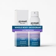 Gymati Aluminum-Free Deodorant Whole Body Spray -UNISEX | Made in USA | 3.4 oz /Travel Size