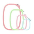 thumbnail image 1 of 4pcs Cross Stitch Hoops with Needles Scissors Square Embroidery Hoops of Different Size Cross Stitch Tool Set for Embroidery Lovers, 1 of 9