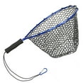 thumbnail image 1 of Filet de Pêche Sans Pliage Poignée Filet Saumon Cage à Truite Simple Bleu, 1 of 8
