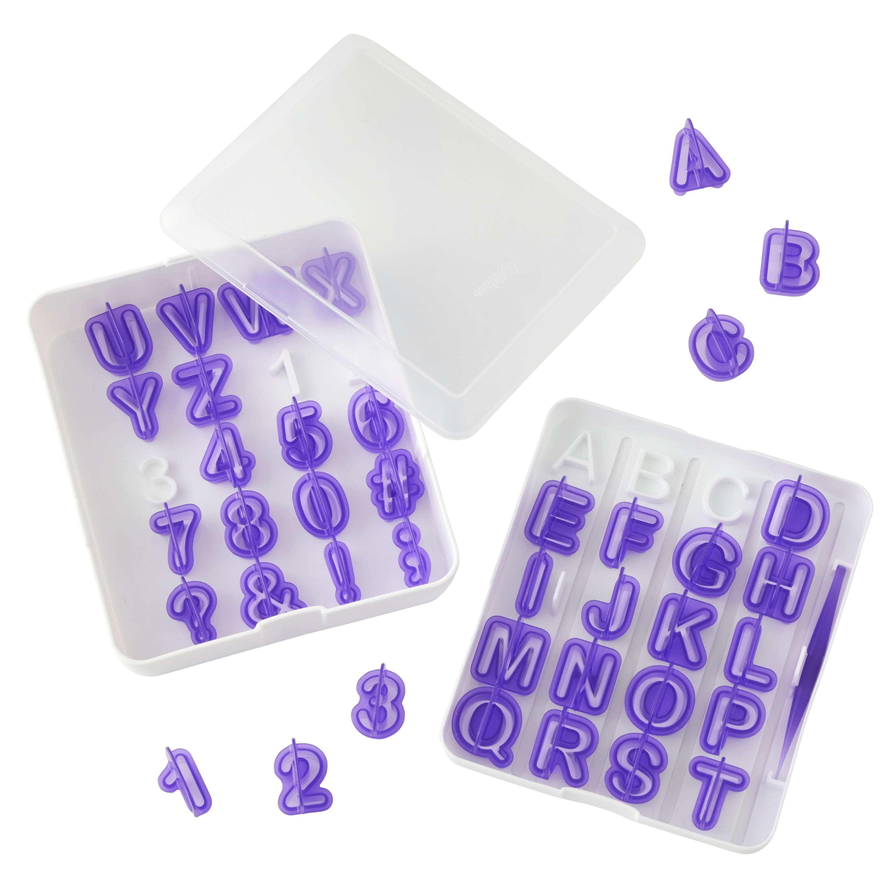 Wilton Fondant Letter & Number Cutters Set, 42Piece Set