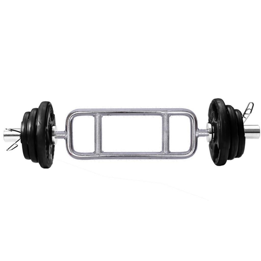 34" 200 lb Barbell Chrome Tricep Hammer Curl Weight Bar Exercise Fitness Home 