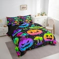 thumbnail image 3 of Castle Fairy Teenagers Halloween Pumpkin 7pcs Bedding Comforter Set,Botanical Mushroom Queen Bedding Sets Super Cozy,Polka Dots Queen Sheet Sets,Breathable Home Decor, 3 of 8