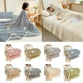 thumbnail image 2 of Soft Plushes Milk Velvet Jacquard Blanket Warm Fluffys Blanket for Couch Bed Sofa, 2 of 18