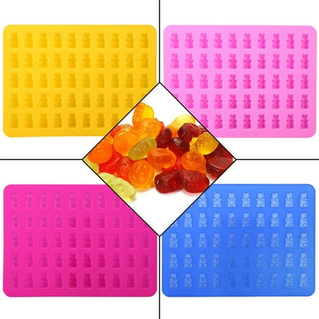 Thomas Candy Cube - TOPINCN 50 Cavities Chocolate Candy &Ice Cube Bear Shape Silicone Mold Make with Dropper