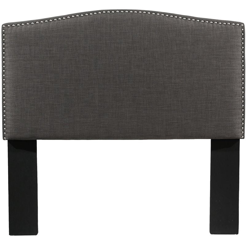 Newport Fabric Upholstered King/Cal. King Headboard with Nailhead Trim