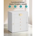 thumbnail image 3 of Caja de joyas SONGMICS organizador de 5 niveles con candado y espejo, 3 of 6