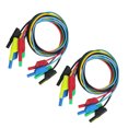 thumbnail image 1 of 10x Banana A Banana Cable De Prueba De Silicona Para Multímetro Componentes Electrónicos Ensayo Eléctrico Sunnimix Cable de prueba de conector banana, 1 of 8