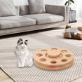 thumbnail image 3 of Juguete interactivo para gatos de madera con bolas, pista segura, juguete interactivo para Placa giratoria, 3 of 8