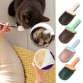 thumbnail image 2 of Cat Food Spoon Ice Cream Shape - Easy to Clean, Rotary Handle, Multipurpose, Smooth Edge, Open Can, ABS Cat Food Spatula, Pet Wet Food Mixing Spoon for Home, 2 of 8