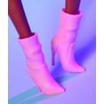 thumbnail image 5 of Barbie Looks Doll, Collectible No. 21 with Black Braids & Modern Y2K Fashion, Pink Halter Top & Faux-Leather Skirt with Ankle Boots, 5 of 5