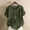 Army Green, variant on QUNYINEY Short Sleeve Women's T-Shirts Casual Pullover Crew Neck Dandelion Tops Button Loose Linen Womens Summer Tops