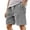 Grey, variant on NAFUU Mens Shorts Comfort Fit Mens Corduroy Shorts Casual 7 Inch Elastic Waist Drawstring Summer Beach Loose Fit Shorts Relaxed Fit Pants