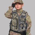 thumbnail image 4 of Chaleco Táctico Para Niños Airsoft Plate Carrier CS Juegos Entrenamiento ACU Camuflaje Sunnimix Chaleco para juegos al aire libre, 4 of 8
