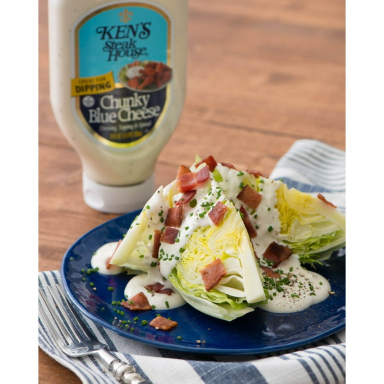 Ken's Steak House Chunky Blue Cheese Salad Dressing, Topping & Spread 24  fl oz