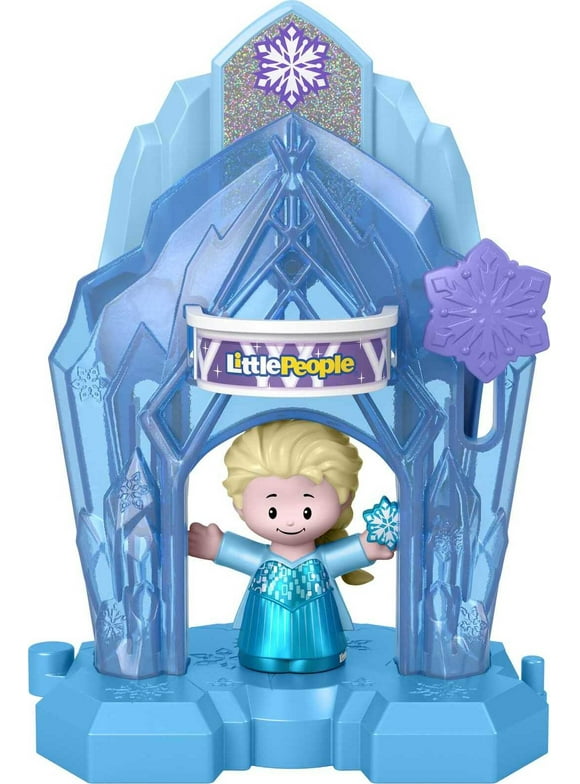 Disney Frozen Elsas Palace Little People Portable Playset with Figure for Toddlers