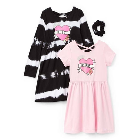 

Freestyle Revolution Toddler Girl 2Pk Dresses with Matching Head Piece Sizes 12M-4T