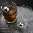 thumbnail image 4 of QHUDLV Espresso Cooling Ball, 2 Premium XXL 55mm Stainless Steel Ice Whiskey Balls, Whiskey Rocks Chilling Stones, Whiskey Stone Ice Cube Balls, Round Chilling Spheres, Gifts for Men Husband Birthday, 4 of 9
