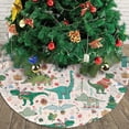 thumbnail image 4 of Cute Christmas Dinosaur Christmas Tree Skirt Funny Tree Mat for Farmhouse Xmas Holiday Party Decorations Indoor Outdoor 36 Inch, 4 of 6