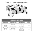 thumbnail image 7 of Wukai Black Rabbit Waterproof Tablecloth for Kitchen Dining, Fits Square Tables for 2-4 Seats -60"x60", 7 of 7
