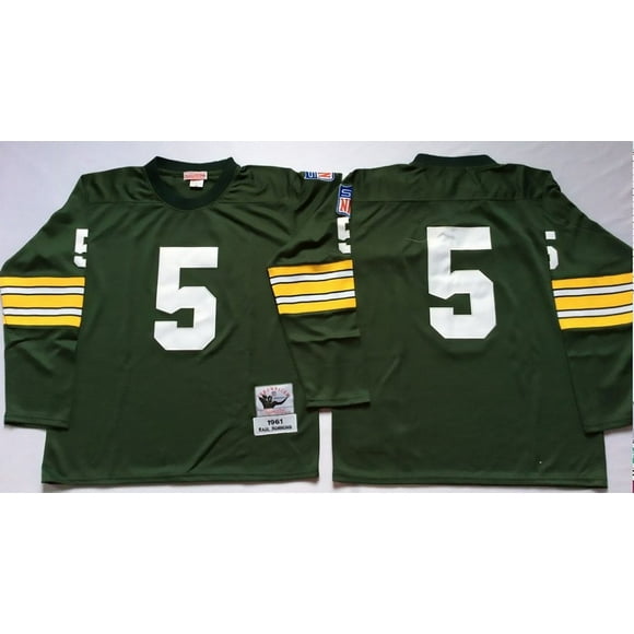 Mens Green Bay Packers #5 Vintage Football Jersey Green