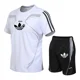 thumbnail image 3 of Nuevo conjunto deportivo de verano de moda para exteriores, superventas, cómodo y transpirable, conjunto para correr y hacer ejercicio para hombres, manga corta, secado rápido, 3 of 5