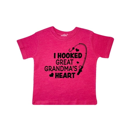 

Inktastic I Hooked Great Grandma s Heart with Fishing Rod Gift Toddler Boy or Toddler Girl T-Shirt