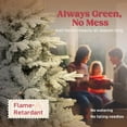 thumbnail image 4 of 7.5 ft Artificial Frosted Christmas Tree Realistic Branches Full Spruce Hinged Easy Assembly, 4 of 7