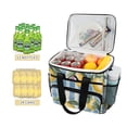 thumbnail image 2 of FORMRS Insulated Cooler Bag 24 Cans Capacity Soft Leakproof Lunch Box with Side Pockets, Retro Lemon Leaves, 2 of 7