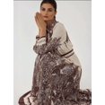 thumbnail image 7 of Printed Long Sleeve Maxi Dress with Belt, 7 of 7