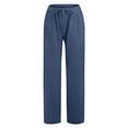 thumbnail image 4 of GJSYRH Scrub Pants for Women Relaxed Fit, Mid Rise 5 Pockets Drawstring Womens Scrub Pants, 4 of 4