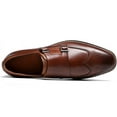 thumbnail image 2 of Santimon Men Dress Shoes Wingtip Casual Monk Shoes for Wedding Prom Party Formal Occasions Brown US 10, 2 of 6